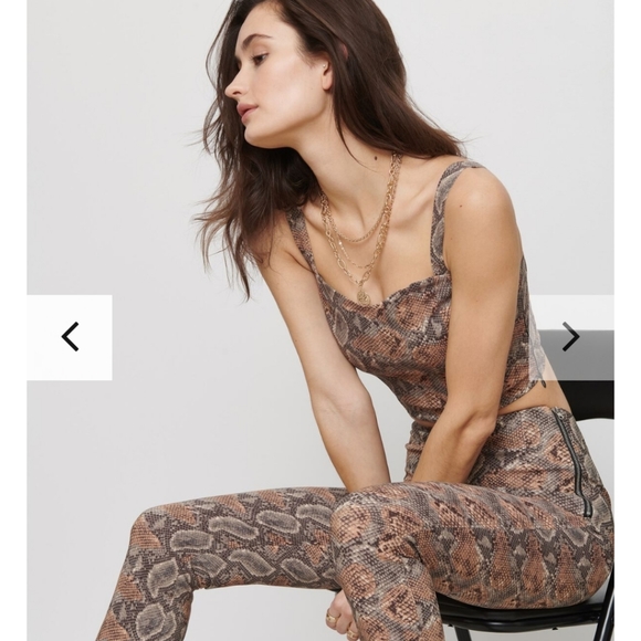 Faux Snakeskin Skinny Pant - Picture 4 of 4